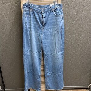 American Eagle Outfitters Medium Blue Wide Leg Jeans